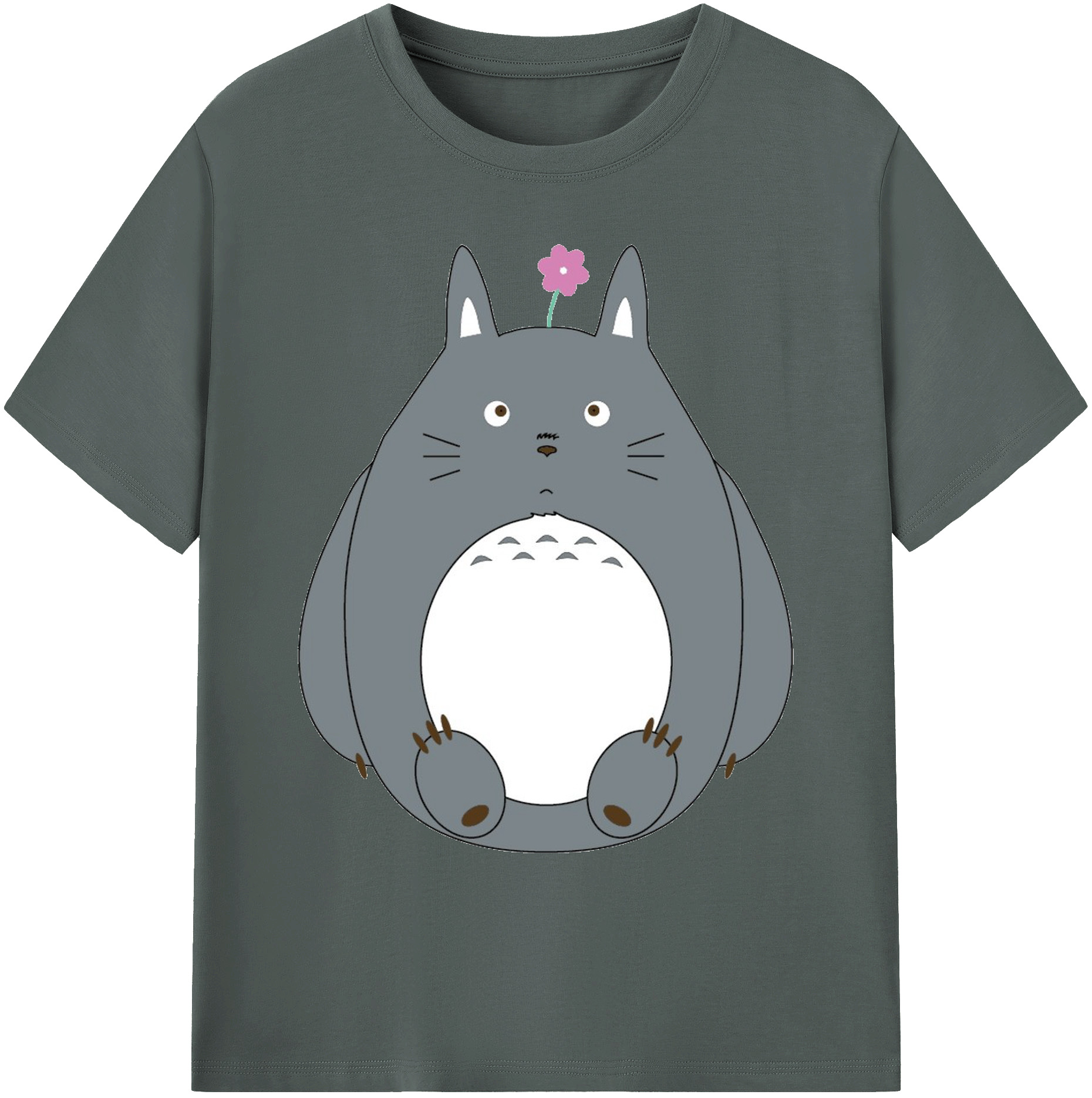 （画像用） となりのトトロ 草壁メイ 草壁サツキ My Neighbor Totoro Satsuki Kusakabe Mei Kusakabe 綿100％ メンズ半袖Tシャツ｜肌触りやわらか＆通気性
